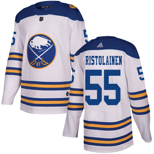 Adidas Sabres #55 Rasmus Ristolainen White Authentic 2018 Winter Classic Stitched NHL Jersey - Click Image to Close